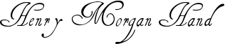 Henry Morgan Hand font